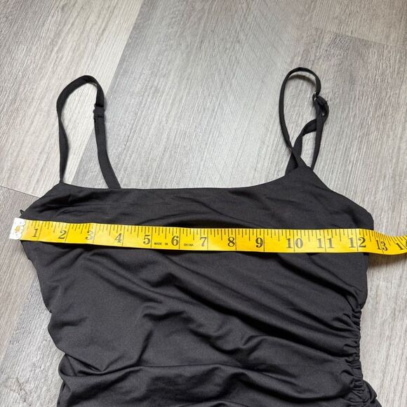 Princess Polly Ruched Slit Dress Black Party 4 US Stretchy - Picture 10 of 12